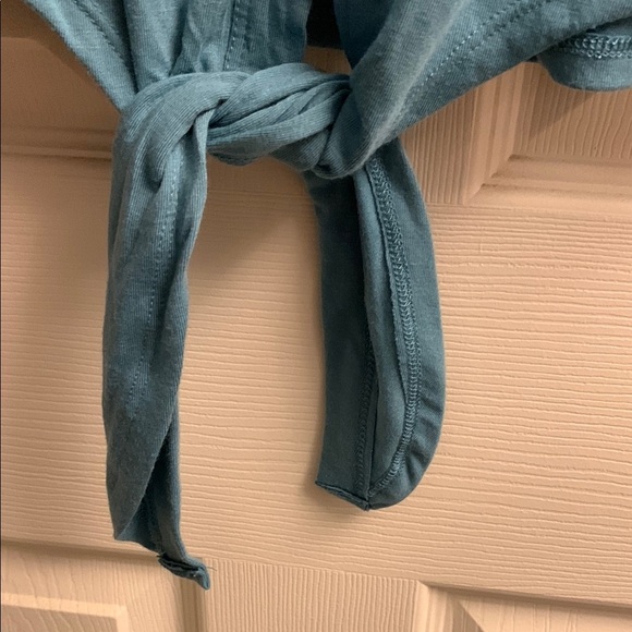 Zenana Premium EUC Teal Button-Down Women's Top Small Oversized - Picture 3 of 6